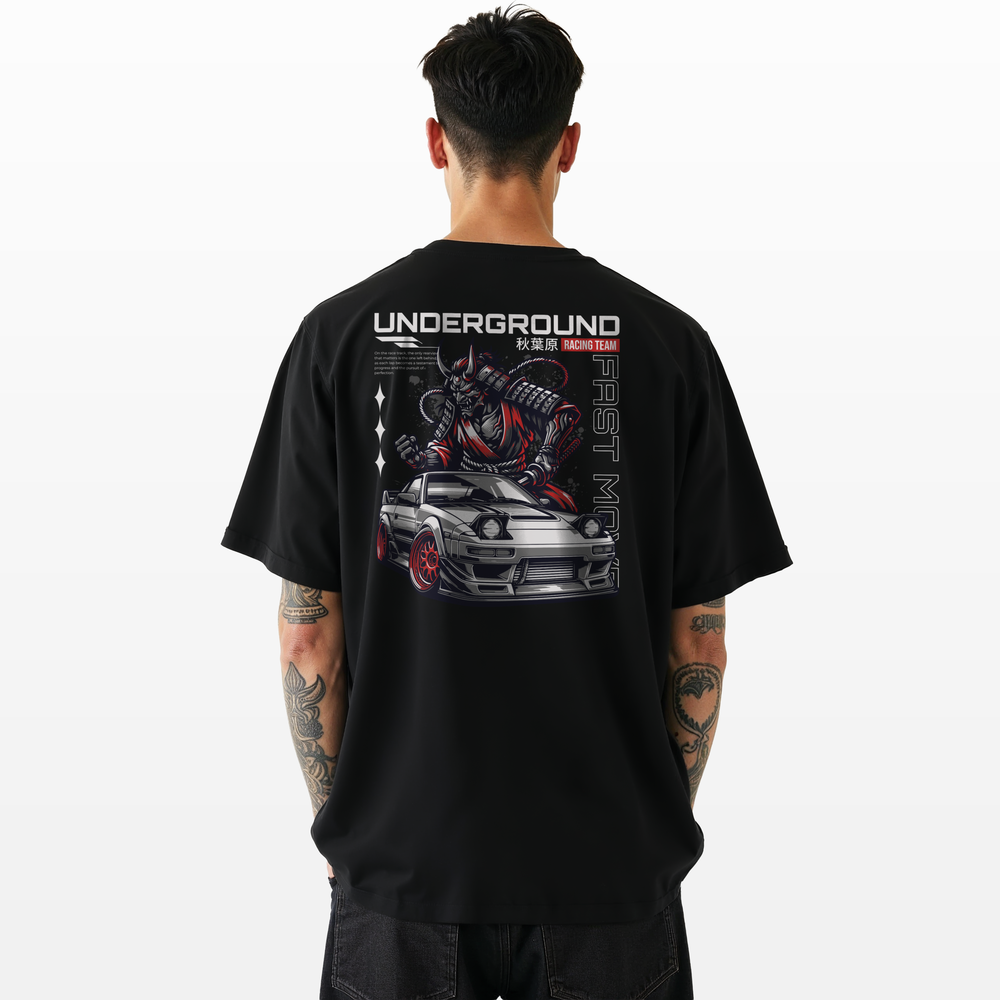 Camiseta Overszied Tokyo Streetwear Suedine Premium Underground - Imagem 4