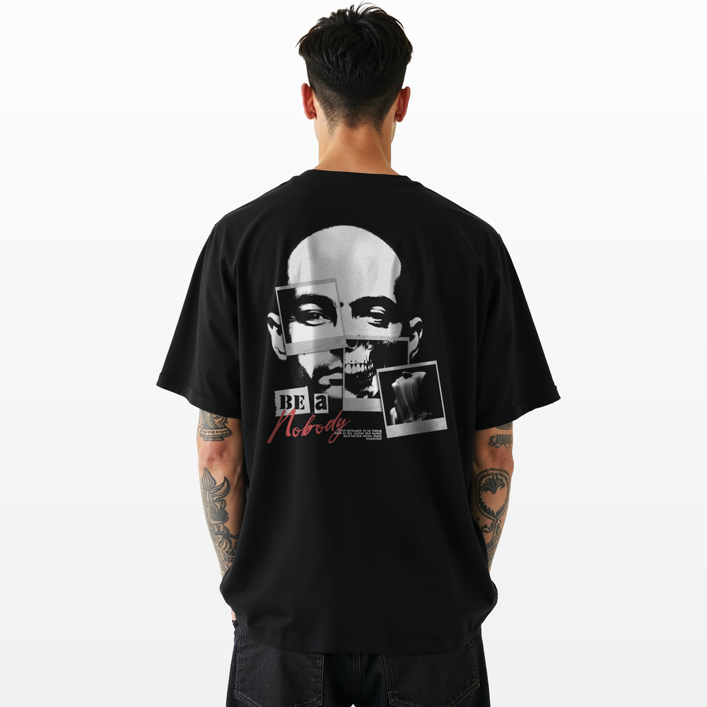 Camiseta Overszied OFF Streetwear Suedine Premium Be A Nobody - Imagem 6