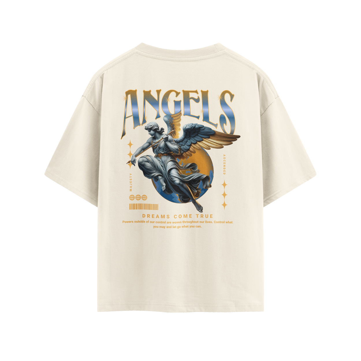Camiseta Overszied OFF Streetwear Suedine Premium Angels - Imagem 2