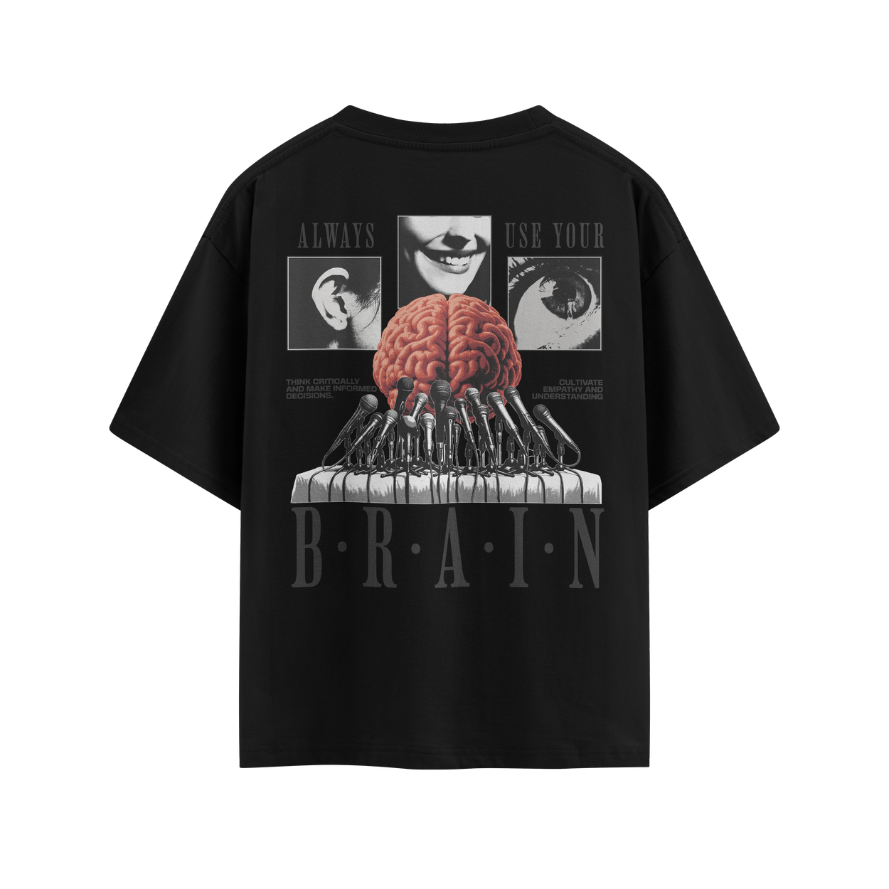Camiseta Overszied OFF Streetwear Suedine Premium Always Use Your Brain