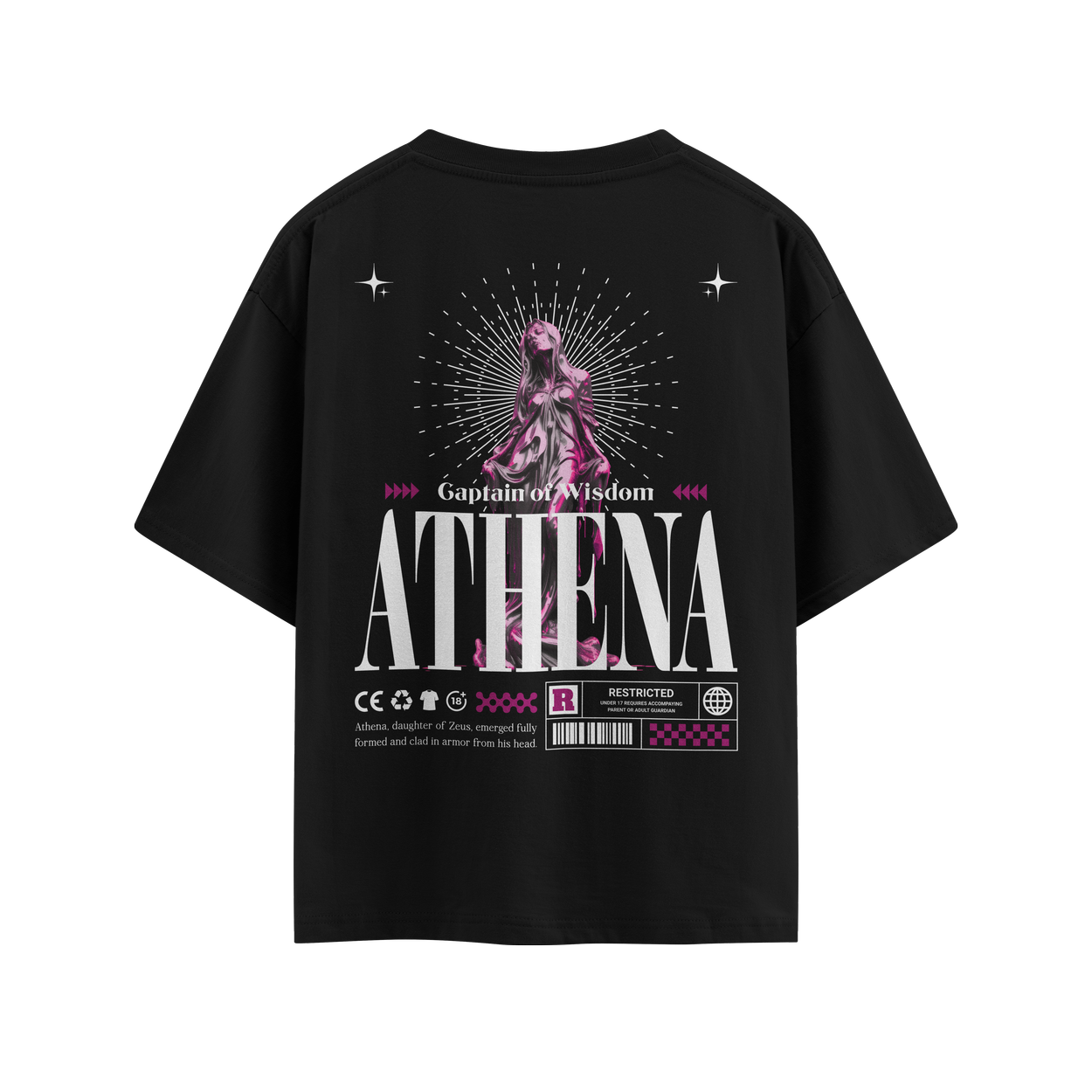 Camiseta Overszied OFF Streetwear Suedine Premium Athena