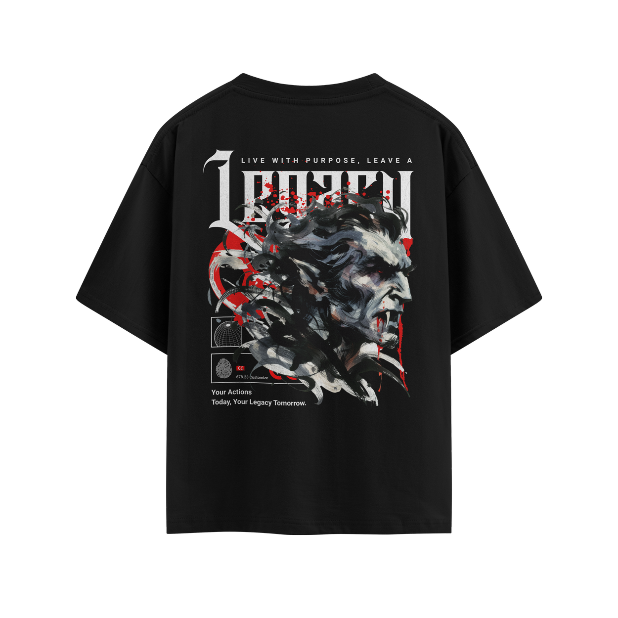 Camiseta Overszied OFF Streetwear Suedine Premium Legacy