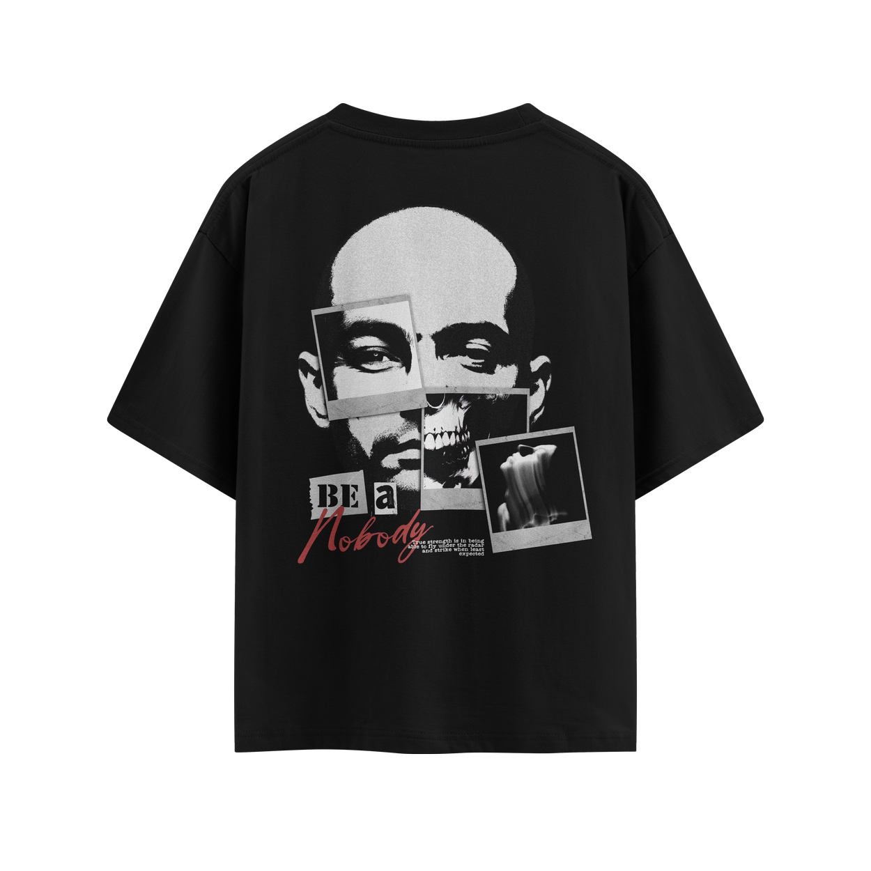 Camiseta Overszied OFF Streetwear Suedine Premium Be A Nobody