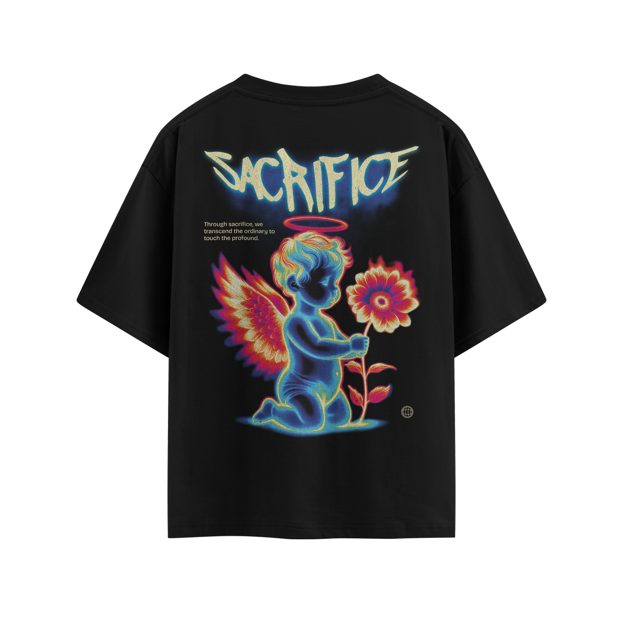 Camiseta Overszied OFF Streetwear Suedine Premium Sacrifice
