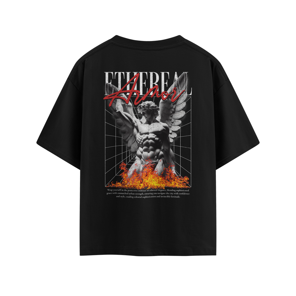 Camiseta Overszied OFF Streetwear Suedine Premium Ethereal